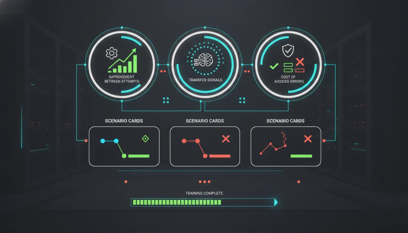 Dashboard de métricas para medir ROI de simulaciones situacionales
